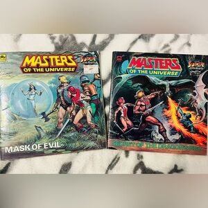 Vintage 1984/1985 Masters of the Universe 2 Piece Paperback Children’s Book Lot